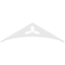 Ekena Millwork Pitch Naple Architectural Grade PVC Gable Pediment, 48"W x 14"H x 1"P (7/12) GPP048X014X100NAP - alternate 2